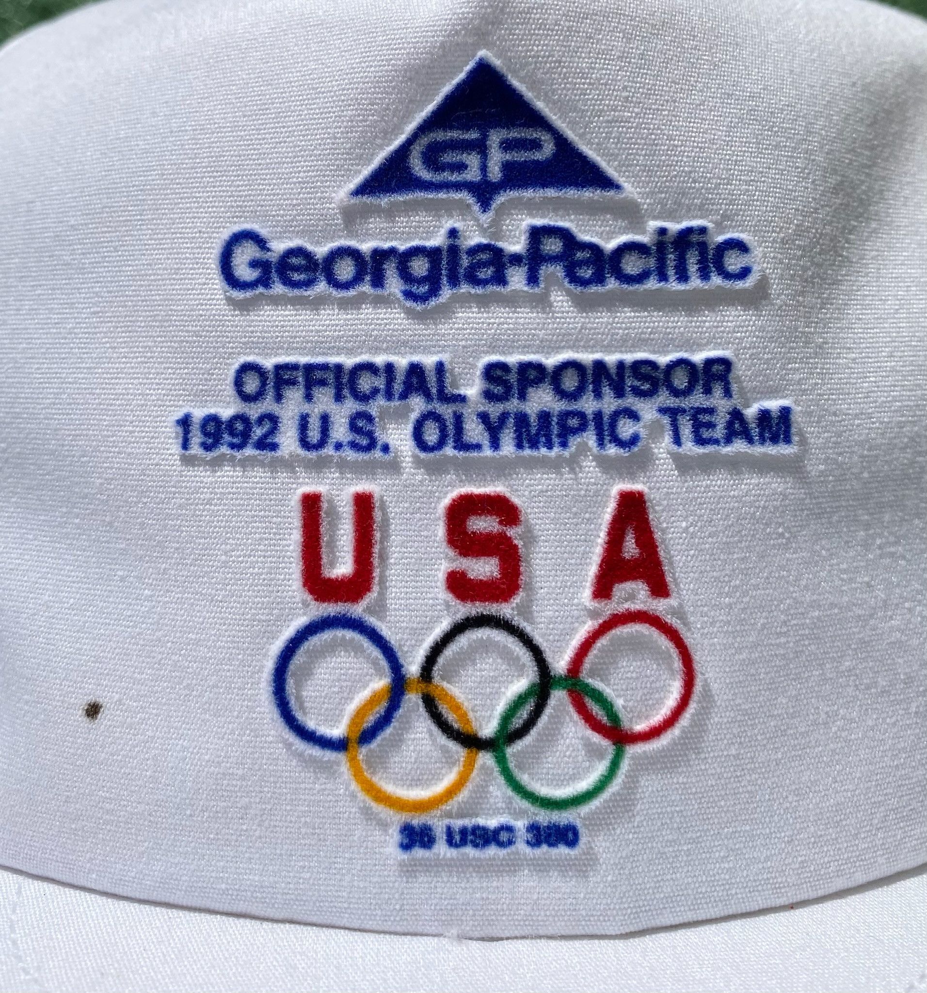 Vintage 1992 U.S. Olympic Team Georgia Pacific Sponsor Snapback Hat Size ONE SIZE - 2 Thumbnail