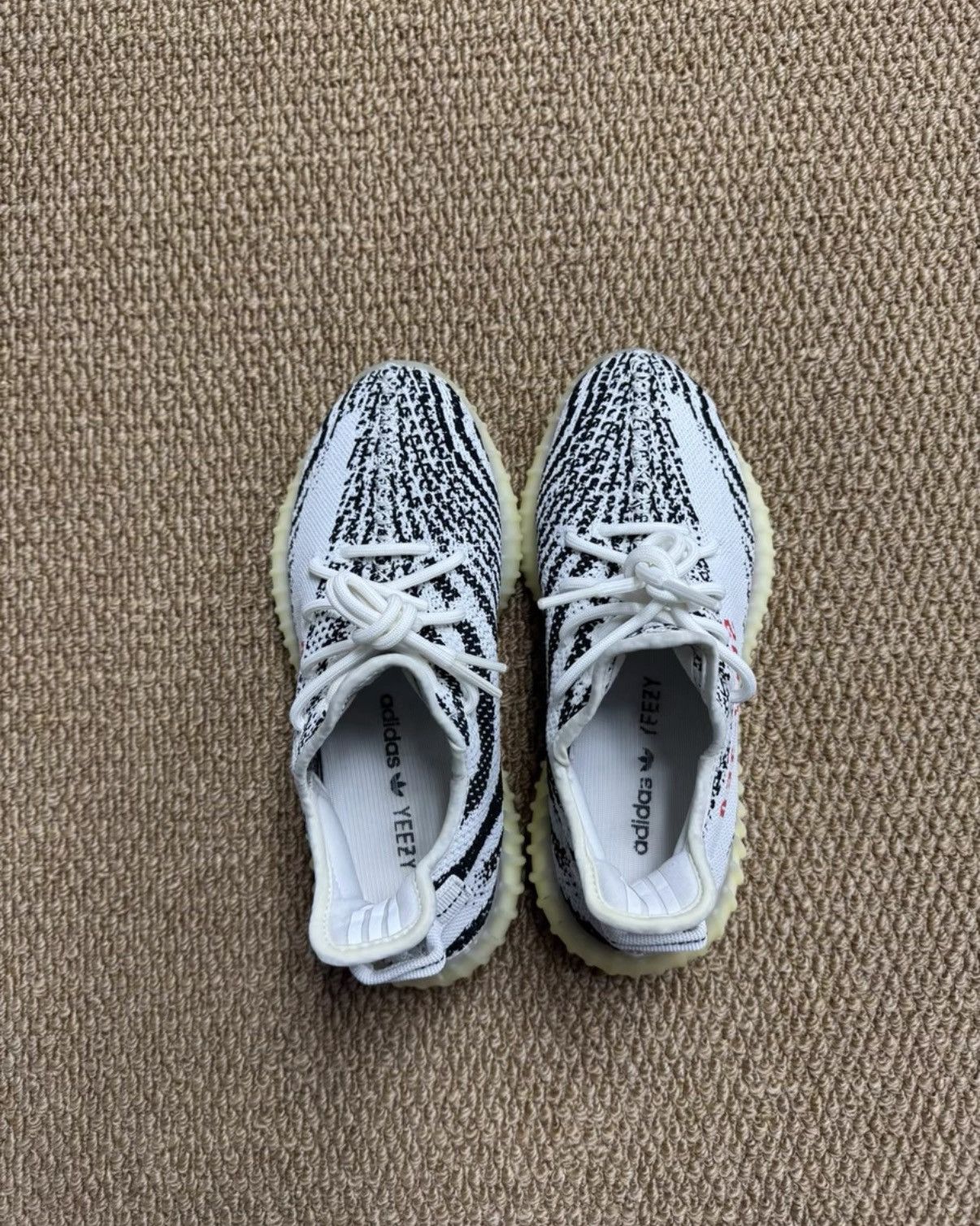 Adidas Adidas Yeezy 350 Zebra 2020 CP9654 K37 Size US 6.5 / EU 39-40 - 3 Thumbnail