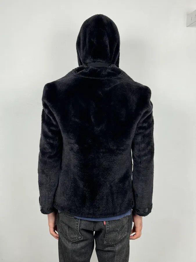 Emporio Armani 1990s Emporio Armani Black Reversible Faux Fur Coat Size XS / US 0-2 / IT 36-38 - 4 Thumbnail