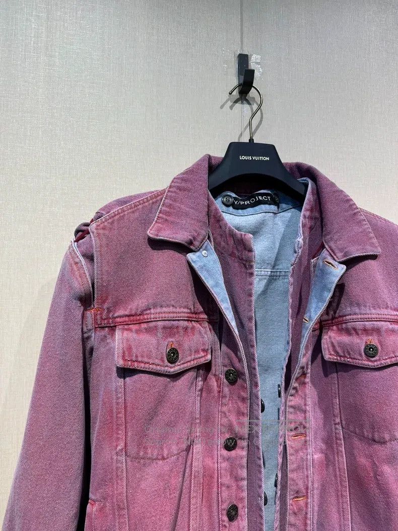 Y/Project Y/PROJECT Size S Pink Blue Washed Hollow Shoulder Sleeve De Size US S / EU 44-46 / 1 - 3 Thumbnail