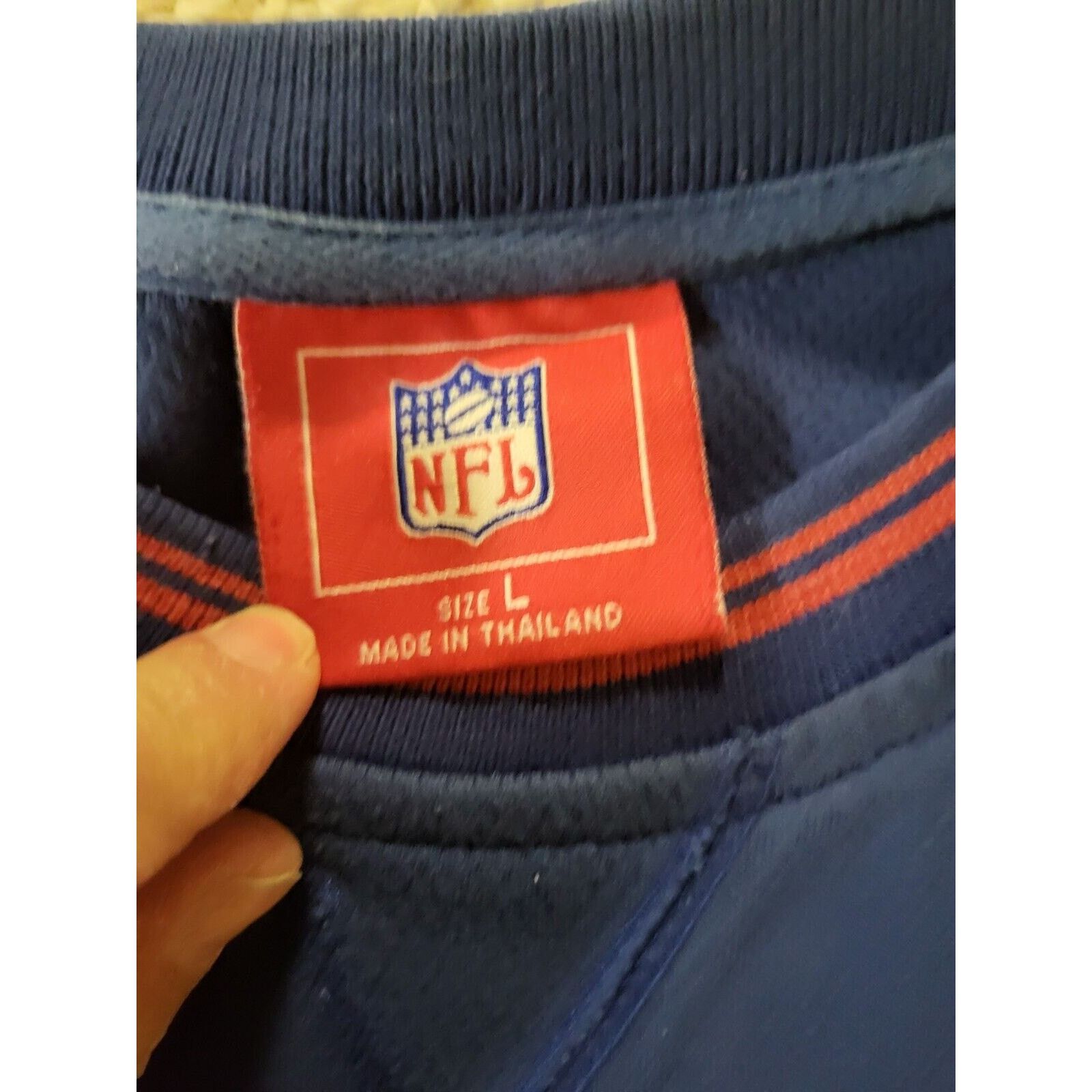 NFL New York Giants NFL Size Large Long Sleeve Shirt Size US L / EU 52-54 / 3 - 3 Thumbnail