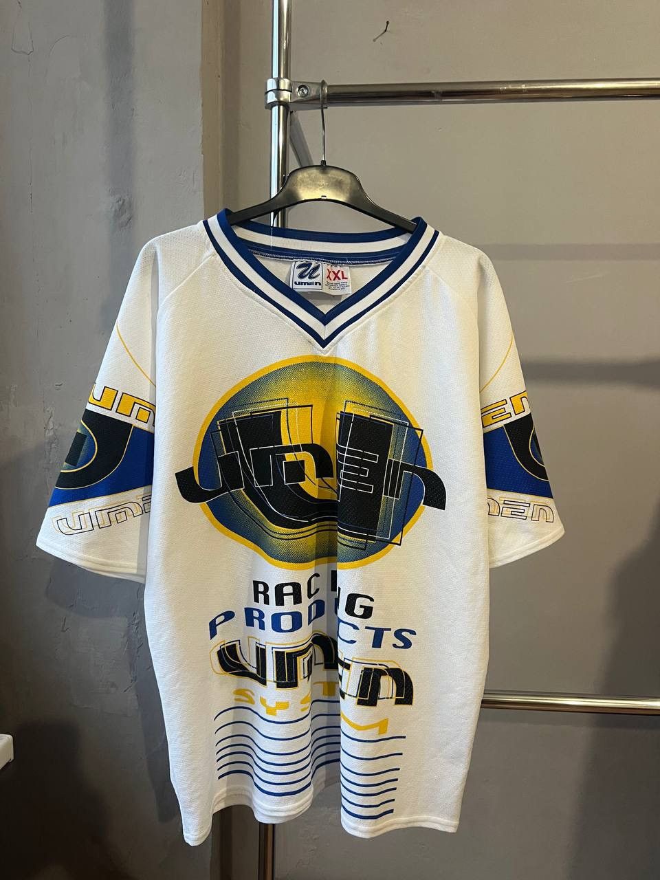 Vintage 90’S RACING PRODUCTS SYSTEM BY UMEN NYC USA HIP HOP JERSEY Size US XXL / EU 58 / 5 - 2 Thumbnail