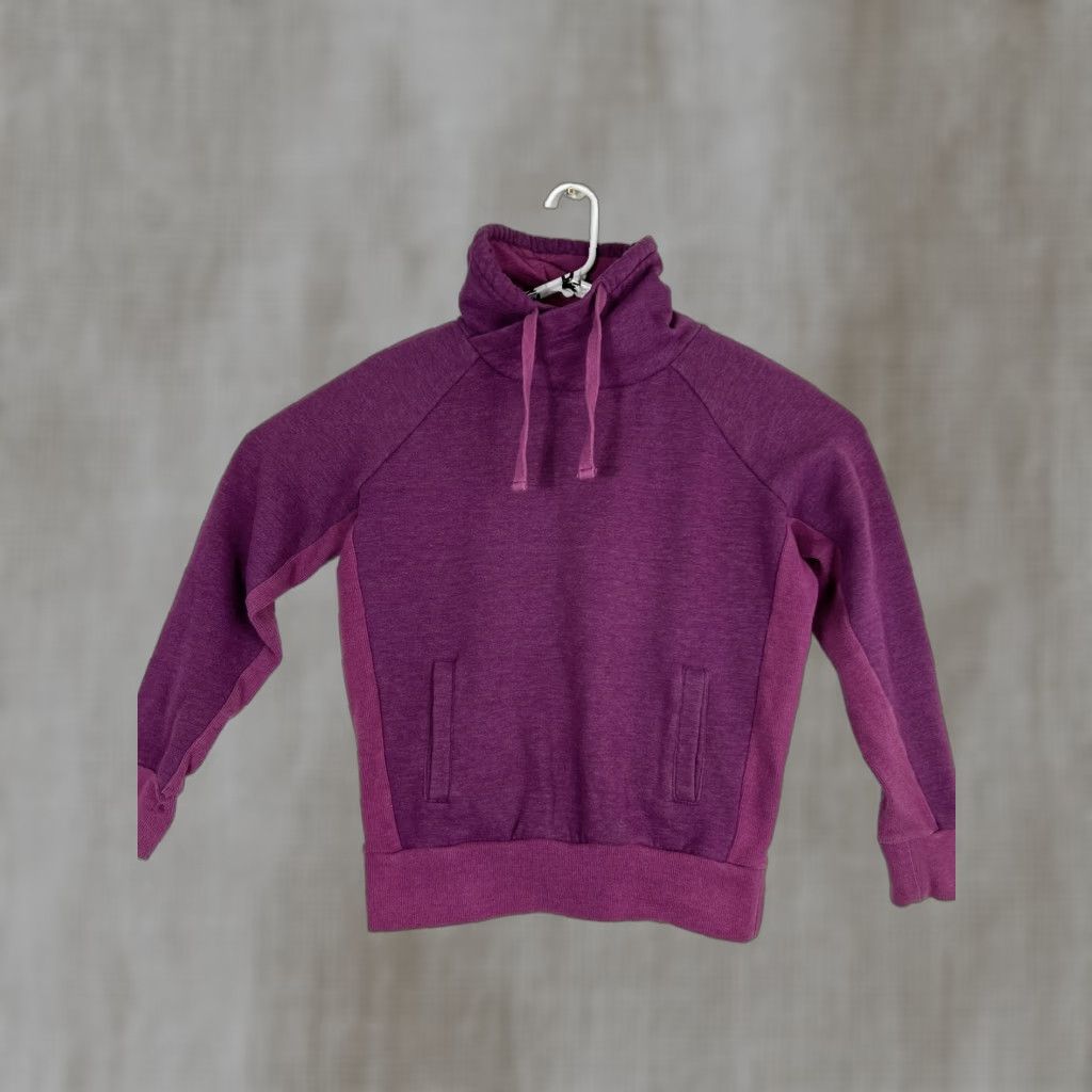 Prana PrAna Womens Small Pullover Mock Neck Sweater Purple Drawstring Size S / US 4 / IT 40 - 1 Thumbnail