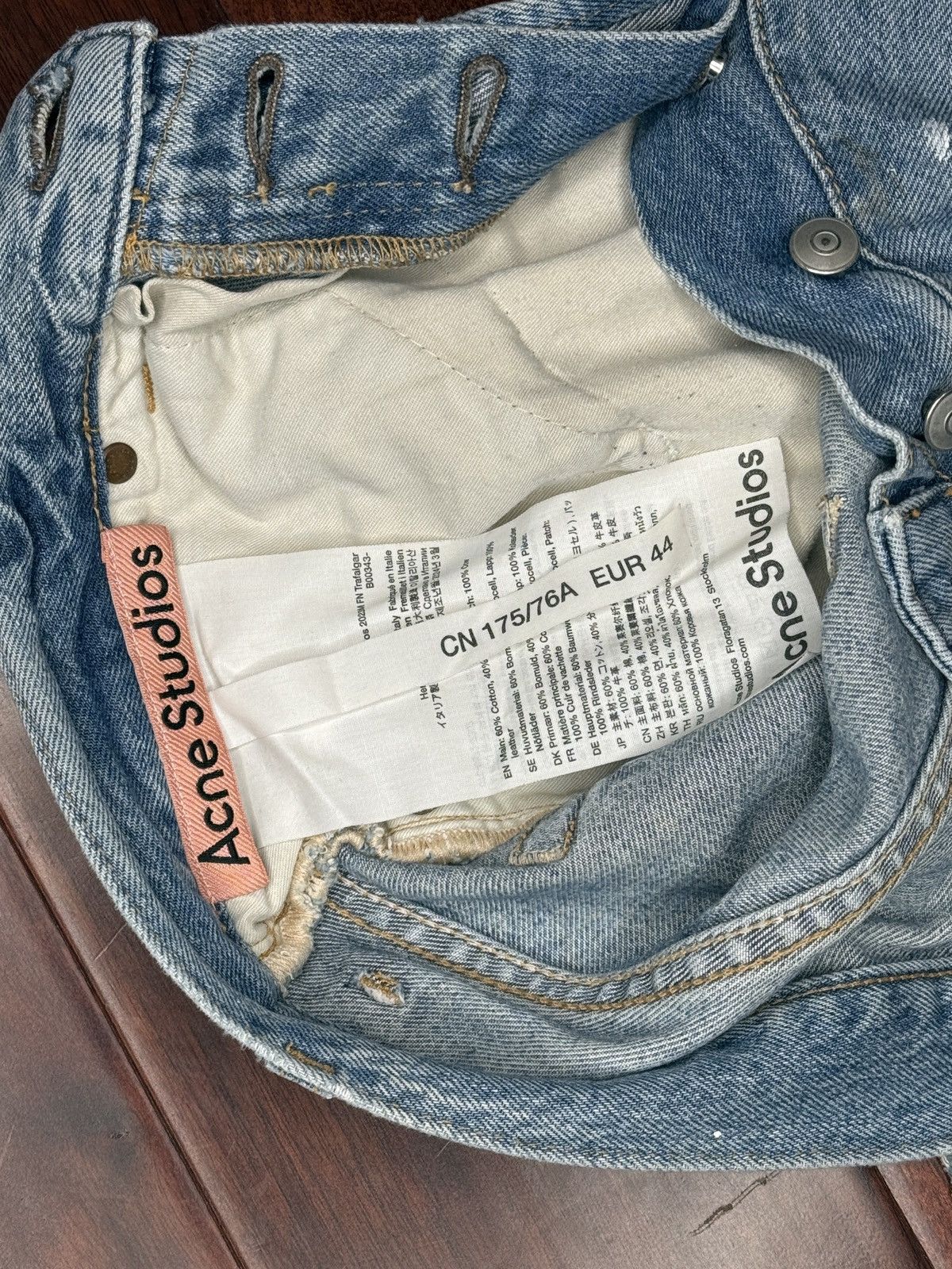Acne Studios ACNE STUIDOS BLUE JEANS Size US 44 / EU 60 - 4 Thumbnail