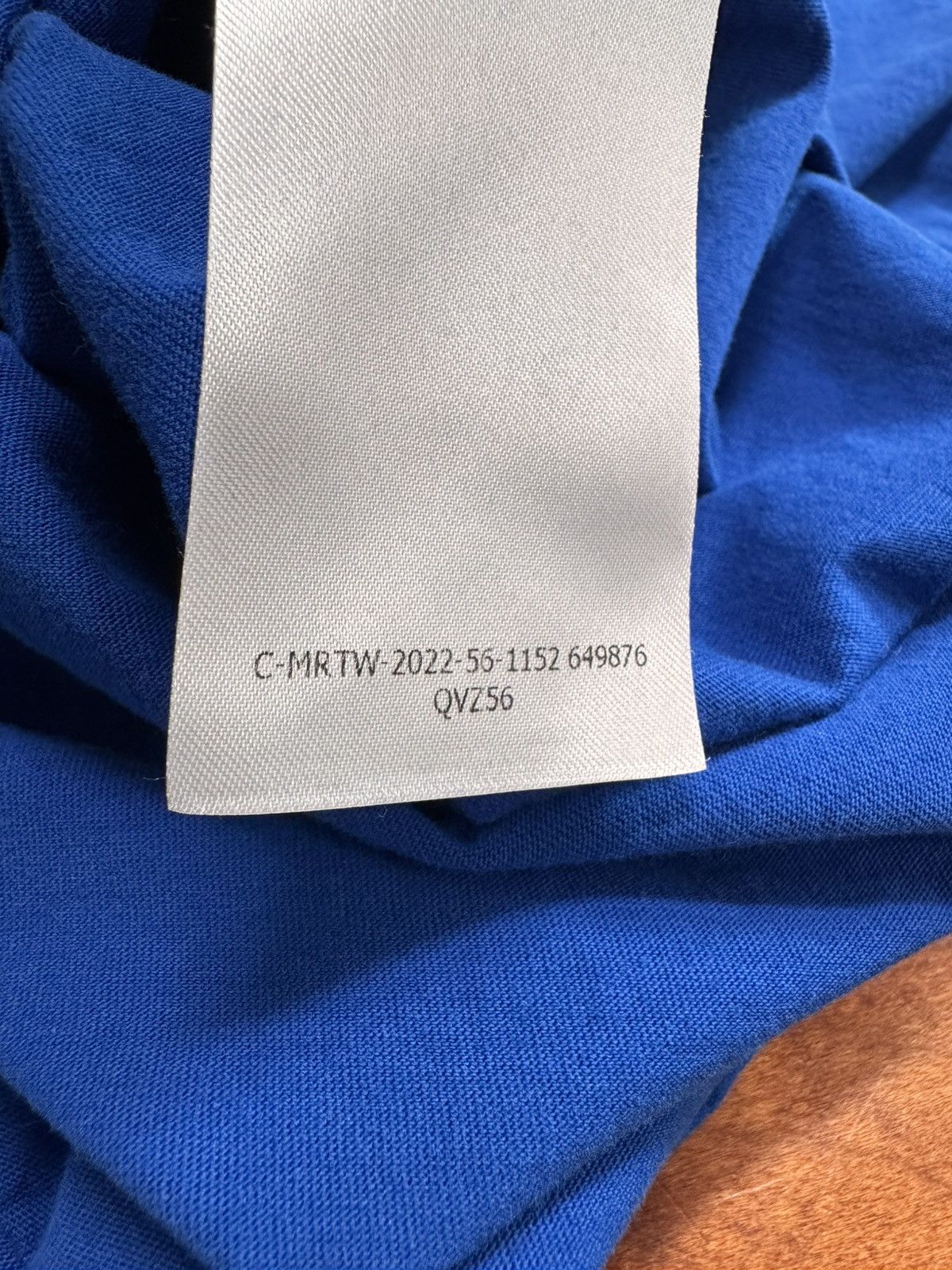 Alexander McQueen Alexander McQueen “McQUEEN” Embossed Tee Electric Blue M Size US M / EU 48-50 / 2 - 6 Thumbnail