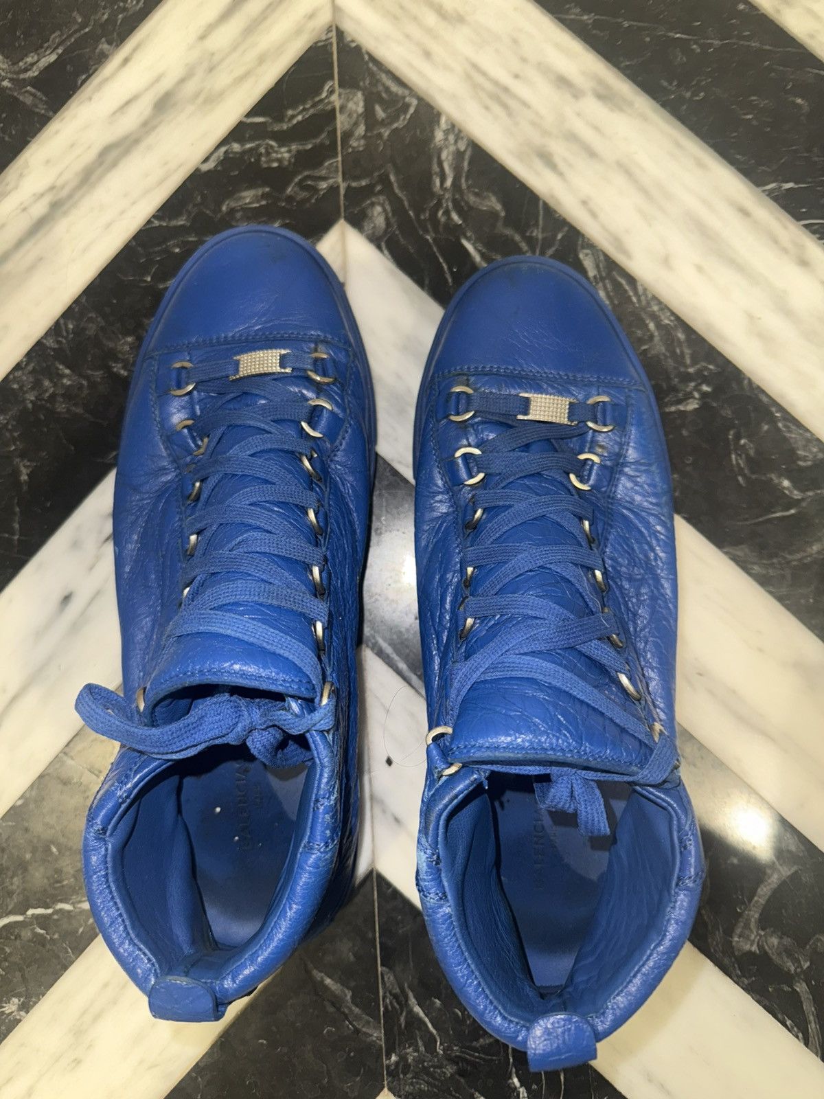 Balenciaga Balenciaga Arena Blue High Top Sneakers Size US 9 / EU 42 - 3 Thumbnail