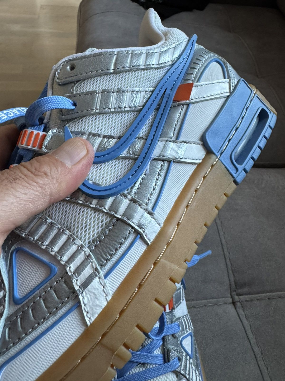 Off-White NIKE X OFF-WHITE DUNK UNC sz US9 UK8 only tried on see phot Size US 9 / EU 42 - 21 Thumbnail
