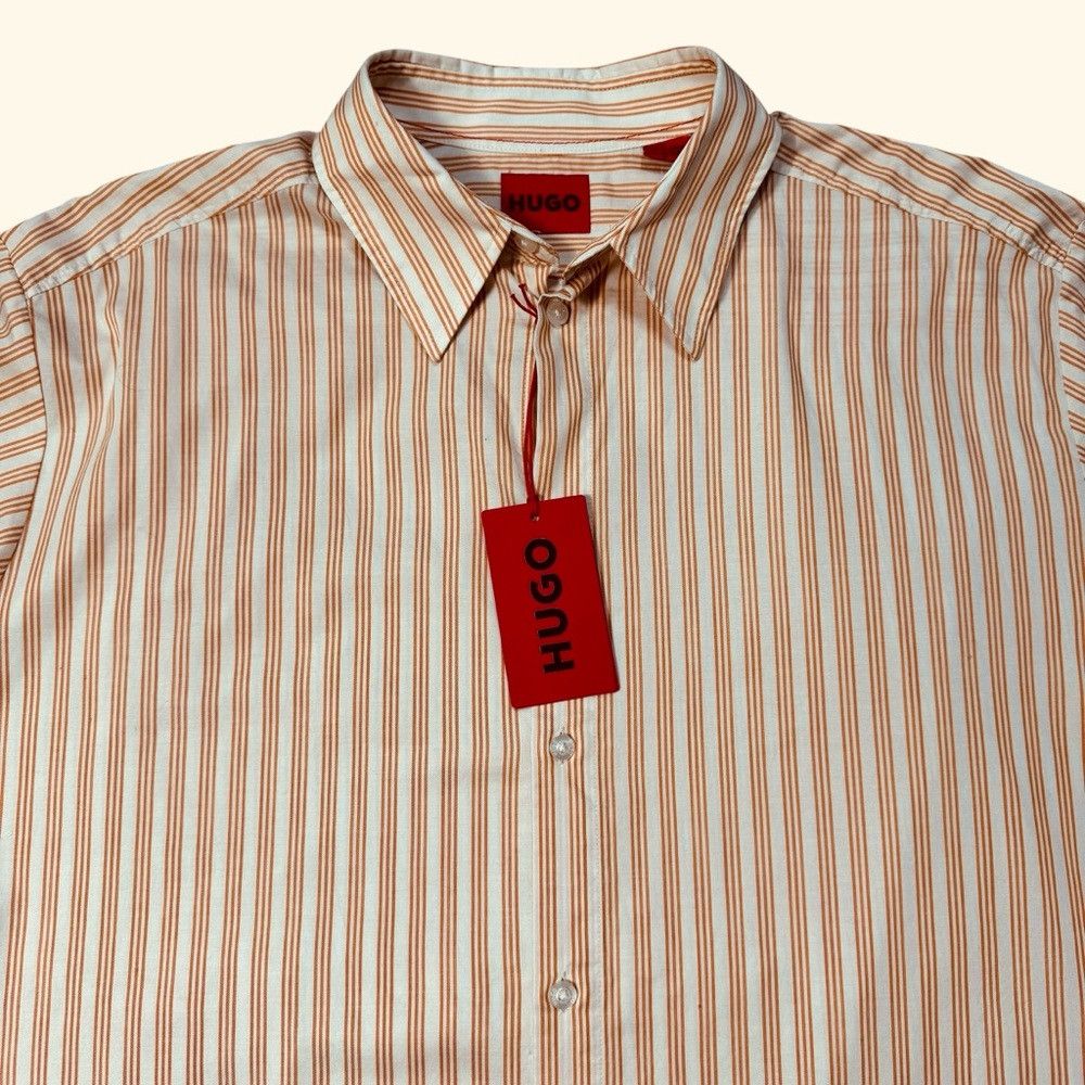 Hugo Boss NWT New Hugo Boss Ellisoe Striped Button Up Shirt Size M Size US M / EU 48-50 / 2 - 4 Thumbnail