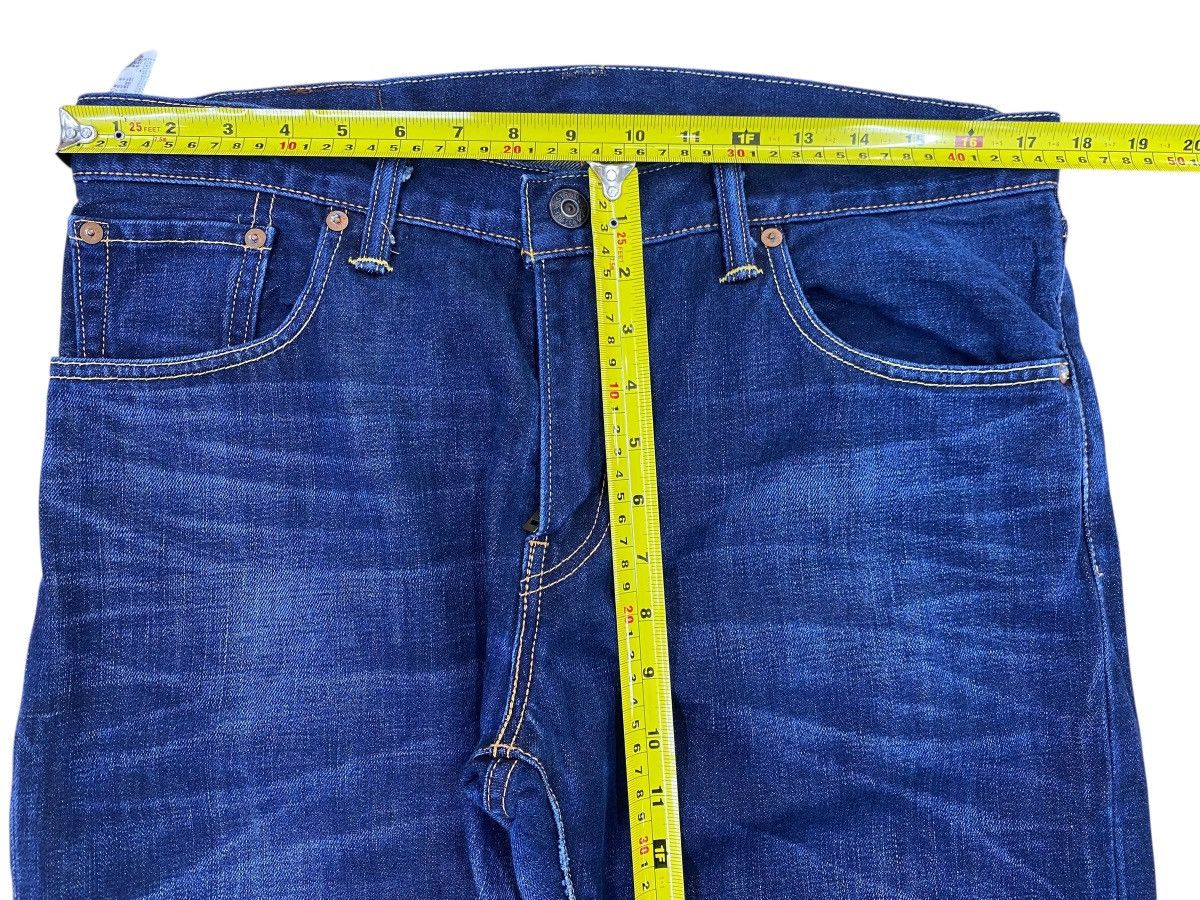 Levi's Levi’s Blue Wash Whiskered Style Straight Leg Jeans Size US 35 - 6 Thumbnail