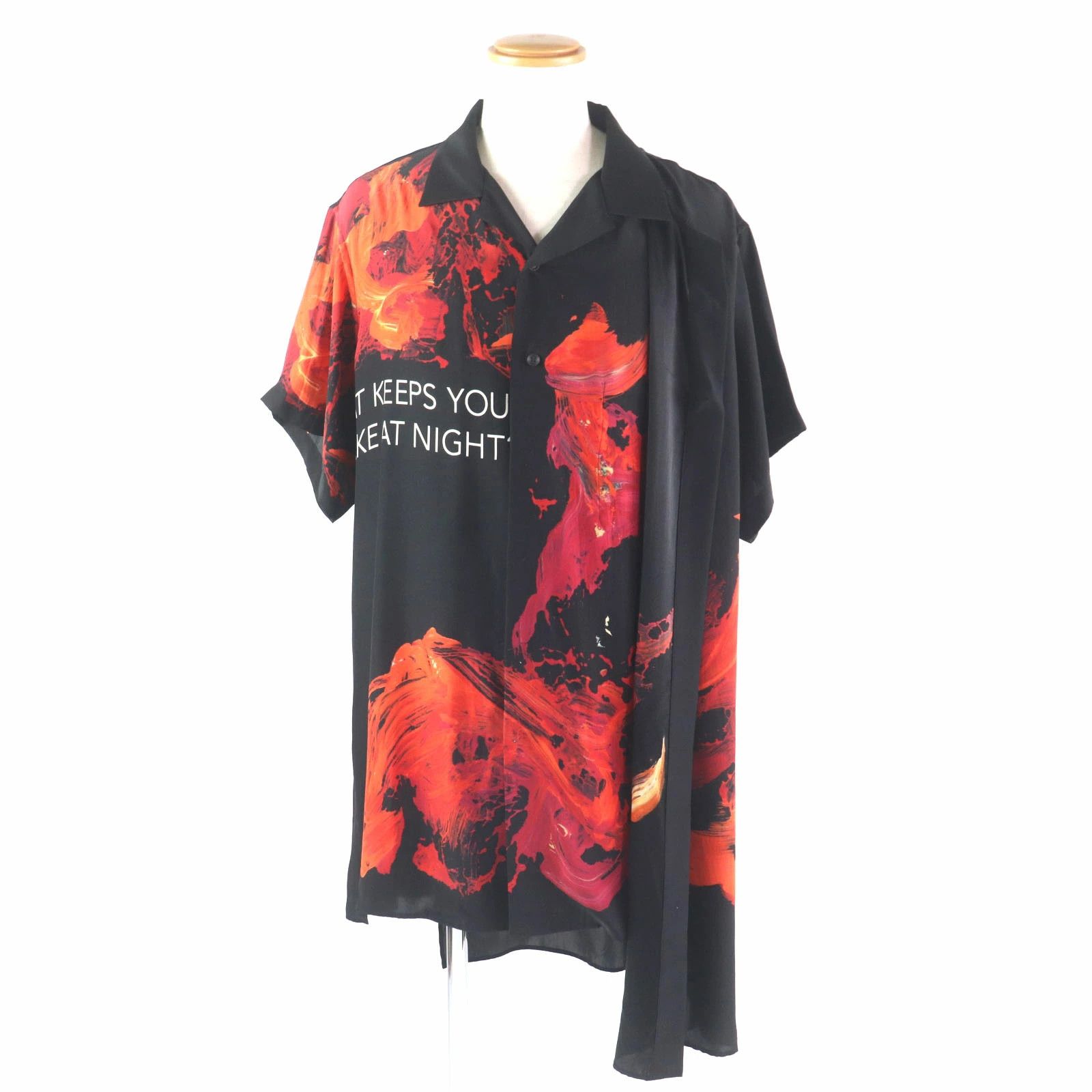 Yohji Yamamoto Yohji Yamamoto POUR HOMME 22SS Silk Satin Short Sleeve Size US M / EU 48-50 / 2 - 1 Thumbnail