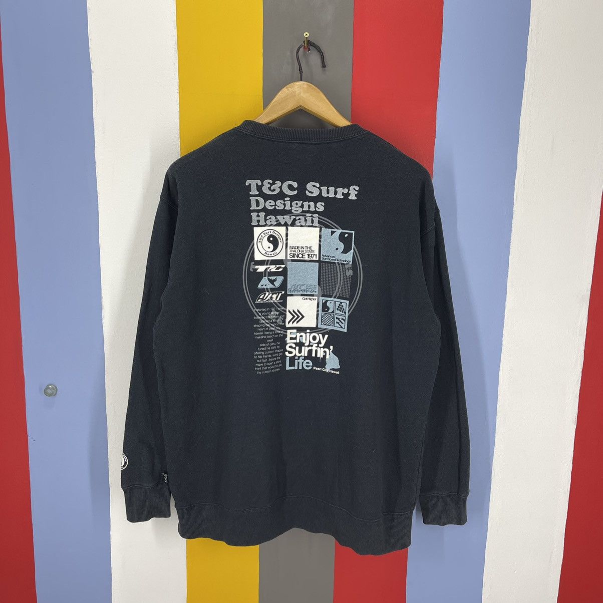 Other T&C SURF DESIGN HAWAII Crew Neck Sweatshirt #1429/AX Size US L / EU 52-54 / 3 - 1 Thumbnail