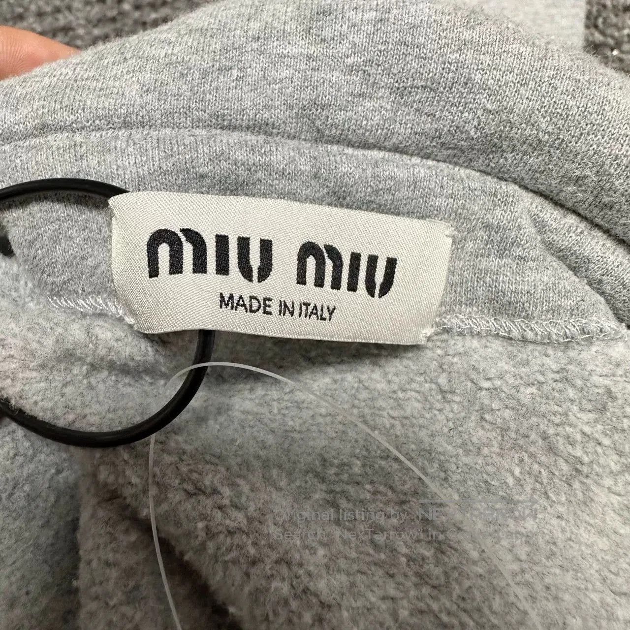 Miu Miu gray cropped sailor sweatshirt by miumiu. Size XS / US 0-2 / IT 36-38 - 5 Thumbnail