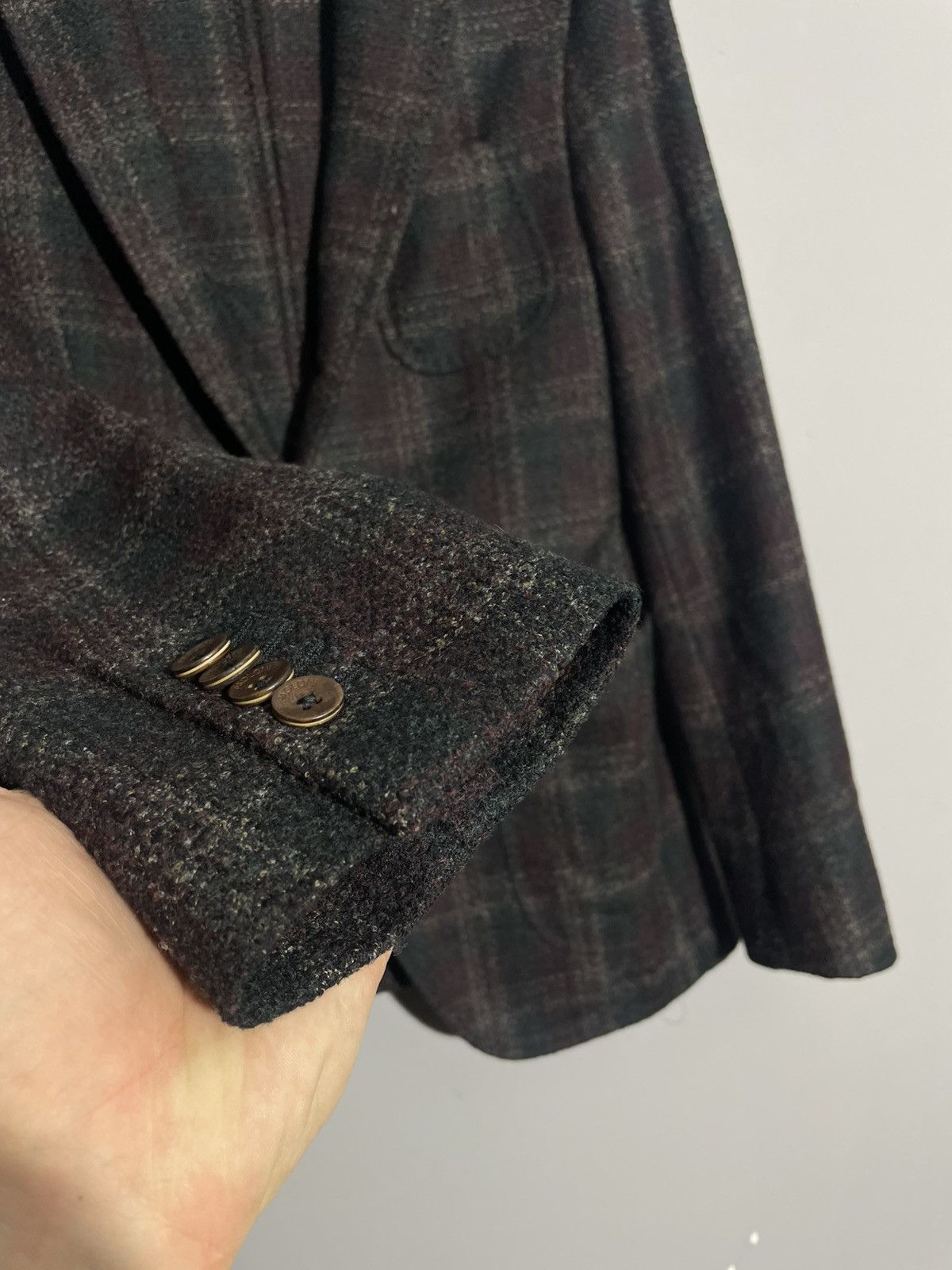 Paoloni Paoloni Knit Wool Men’s blazer Size 46R - 4 Thumbnail