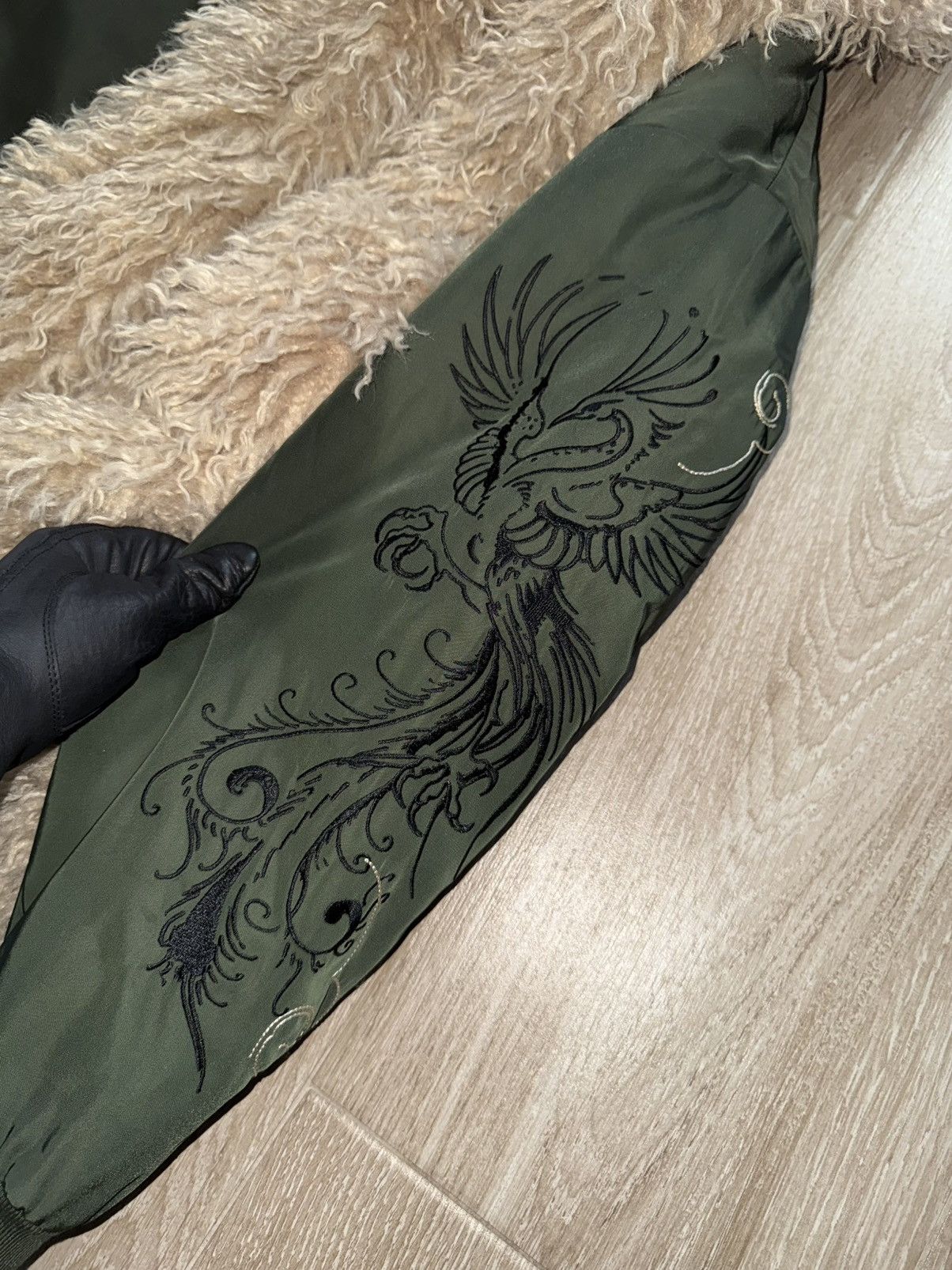 Ed Hardy Ed Hardy Phoenix Fur Jacket Size L / US 10 / IT 46 - 7 Thumbnail