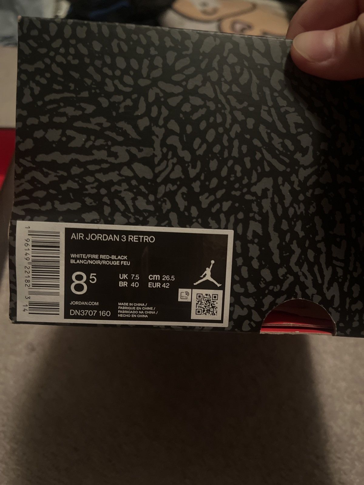 Jordan Brand Air Jordan 3 Fire Red Size US 8.5 / EU 41-42 - 8 Thumbnail
