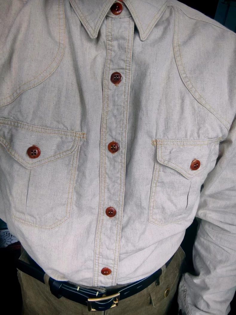 Freewheelers FREEWHEELERS Size 17 Montauk hunting retro workwear cotton Size US S / EU 44-46 / 1 - 6 Thumbnail