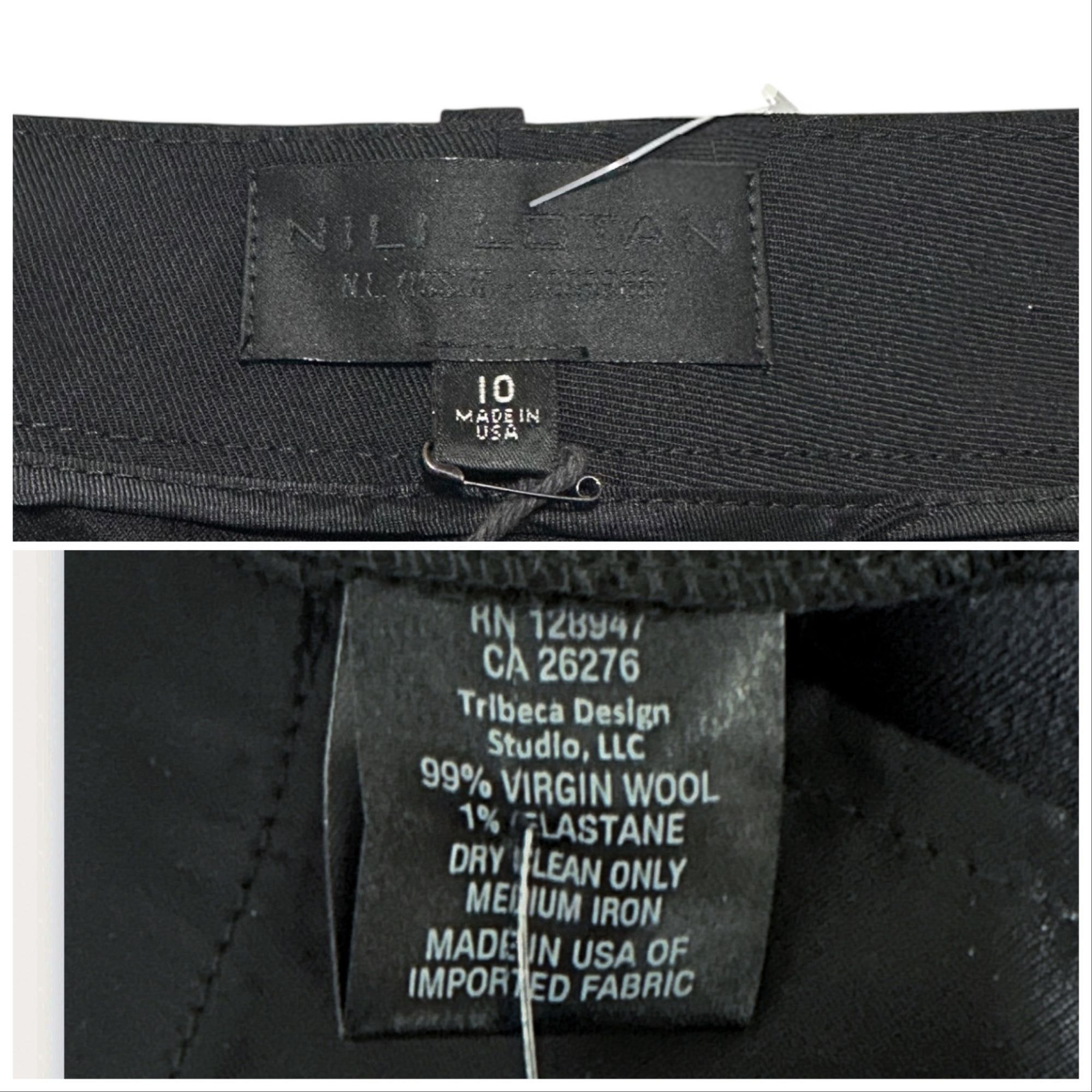 Nili Lotan NILI LOTAN Tel Aviv Wool-blend Twill Straight-leg Pants In B Size 32" / US 10 / IT 46 - 4 Thumbnail