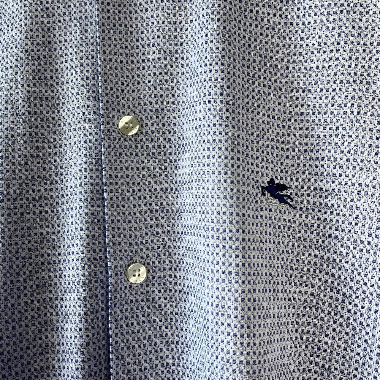 Etro Etro Casual Blue Button-Up Shirt Pegaso Made in Italy Milano Size US XXL / EU 58 / 5 - 5 Thumbnail