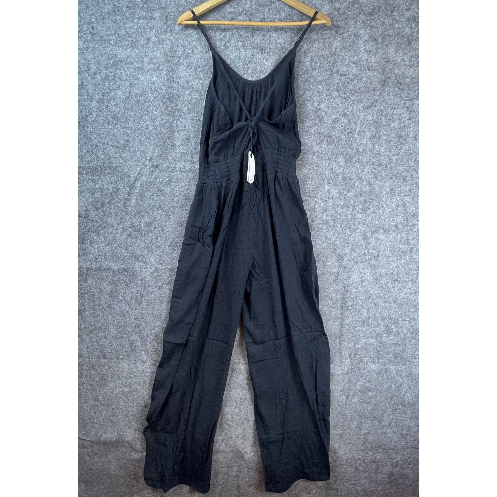 Prana Prana Fernie Wide Leg Jumpsuit Medium Black LIghtweight Size 30" / US 8 / IT 44 - 3 Thumbnail