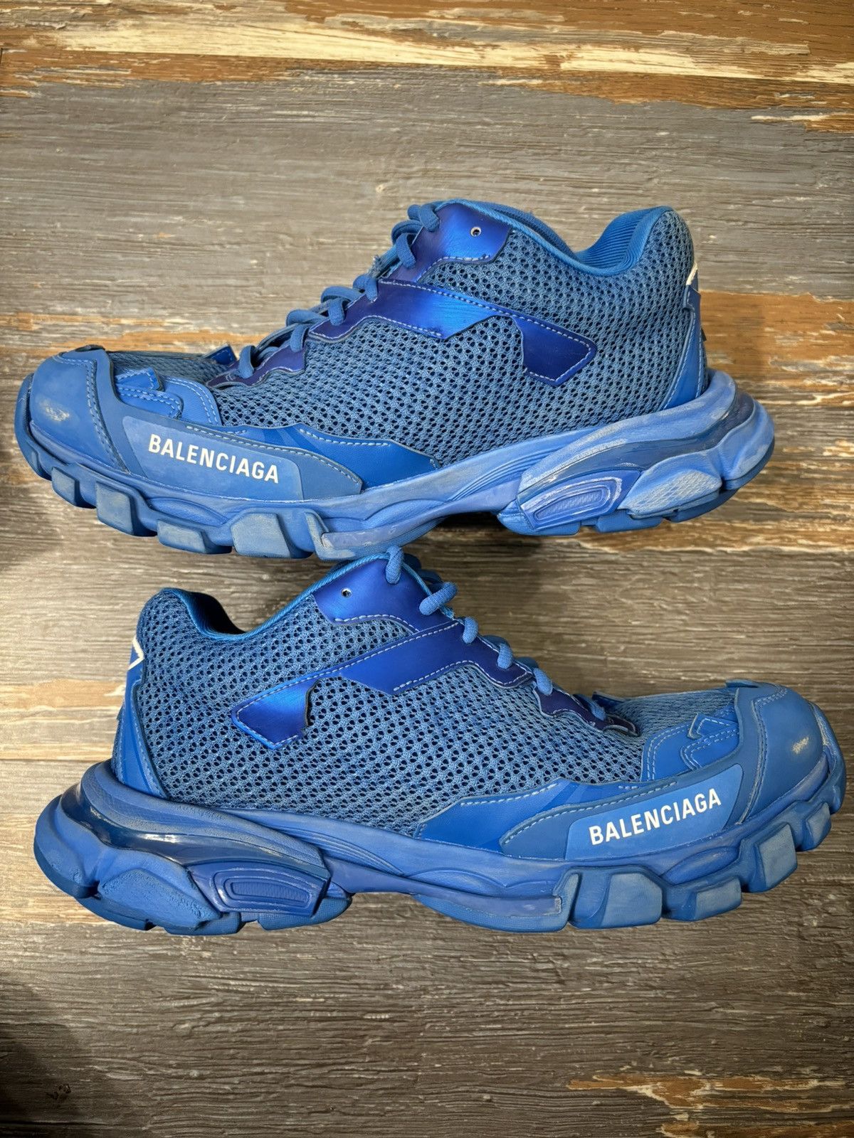 Balenciaga Mens Track 3 Destroyed Distressed Sneakers, Size 10US (43 EUR)