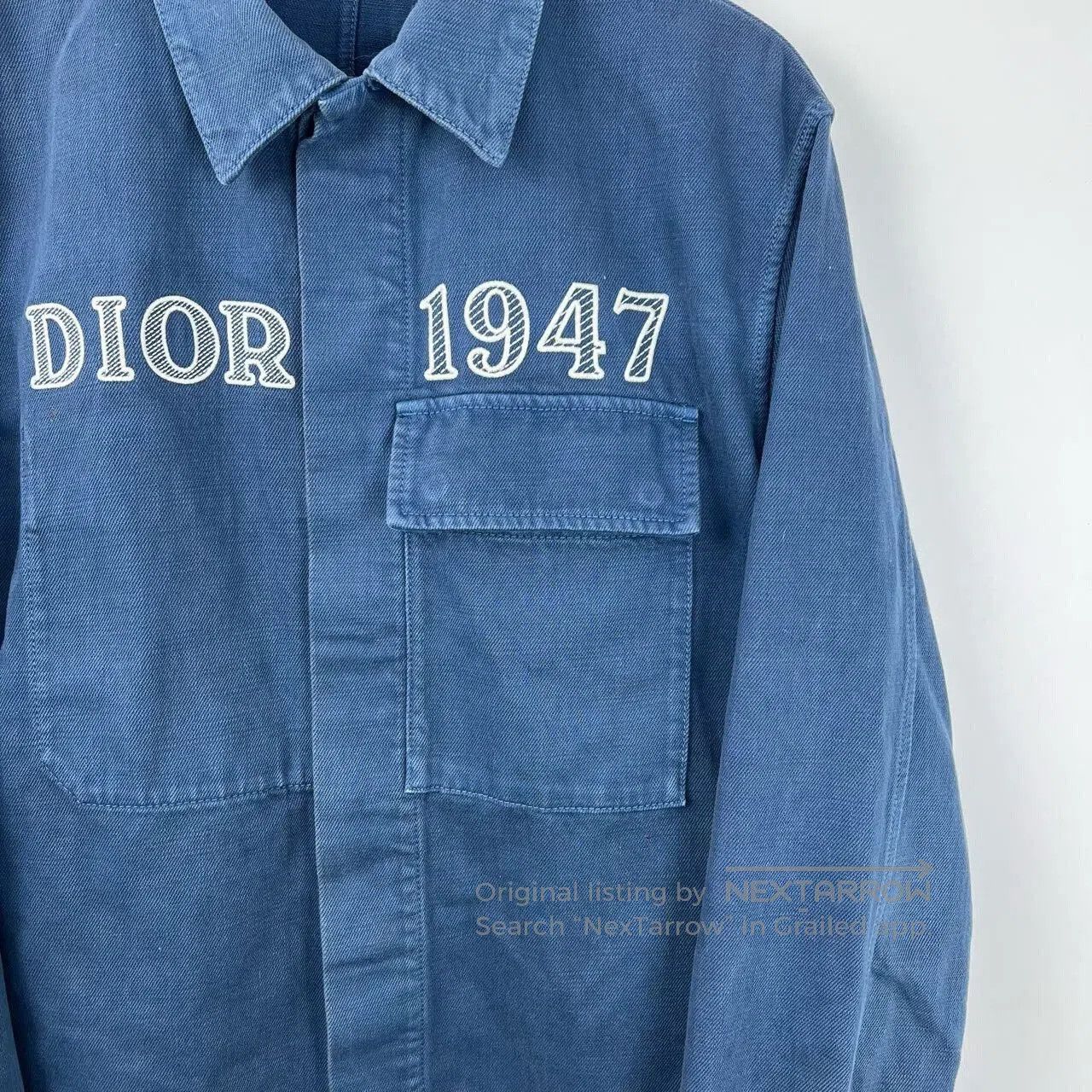 Dior Dior 1947 Embroidered Logo Denim Jacket. Size US S / EU 44-46 / 1 - 3 Thumbnail