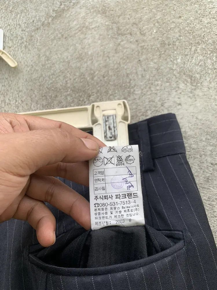 Balmain 2003 Balmain stripe black formal trouser Size US 29 - 12 Thumbnail