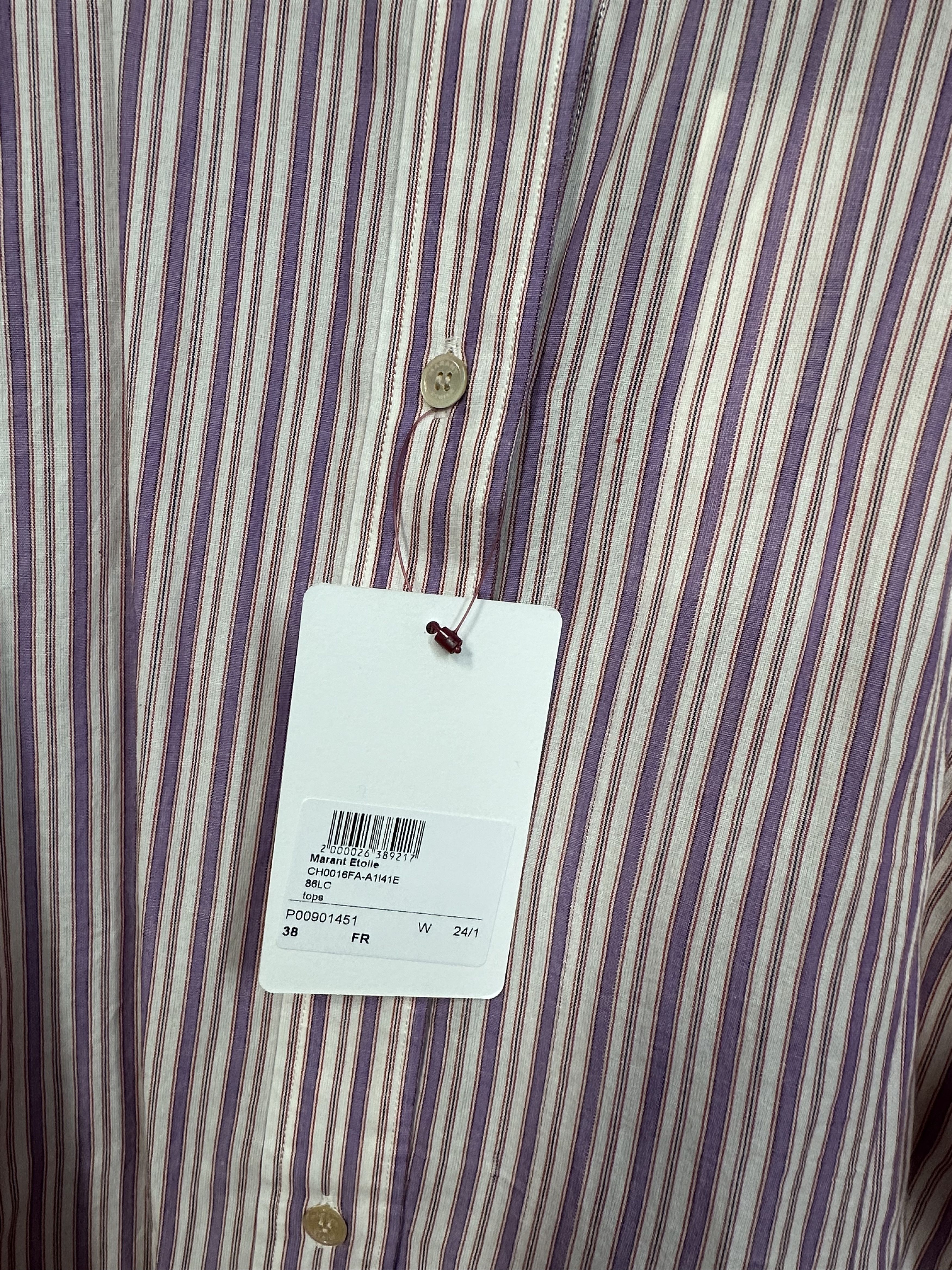 Isabel Marant Etoile Marant Etoile Saoli striped cotton shirt Size S / US 4 / IT 40 - 6 Thumbnail