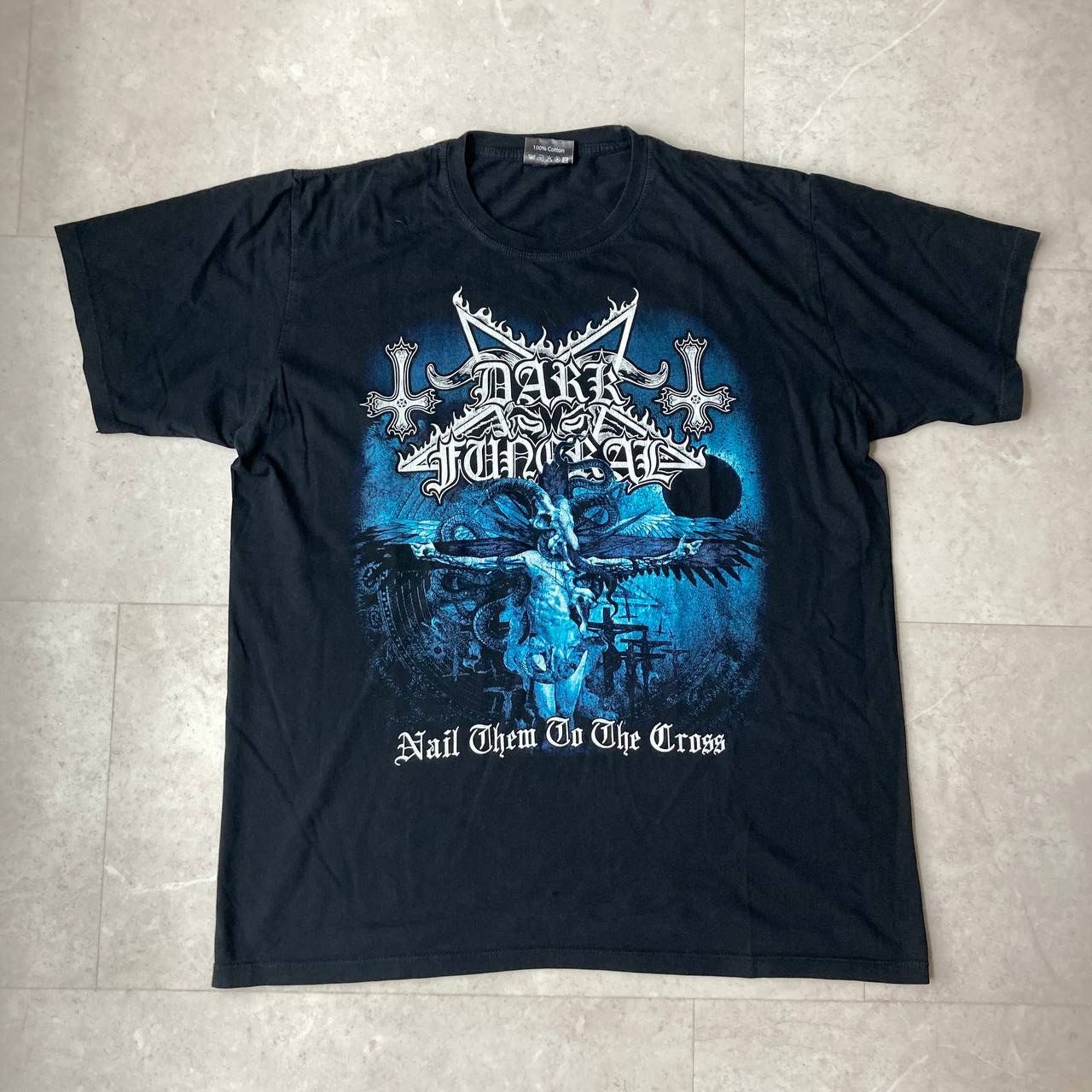 Vintage Dark Funeral Black Metal Rock Band Tee