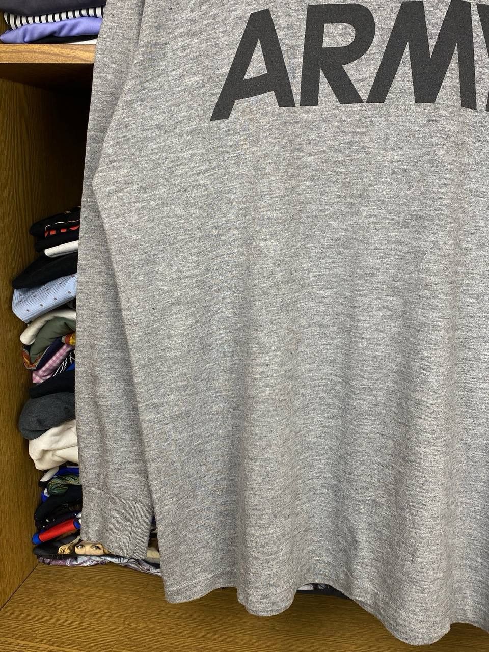 Soffe Vintage 90s US Army Mock Neck Long Sleeve Tshirt Size US S / EU 44-46 / 1 - 6 Thumbnail