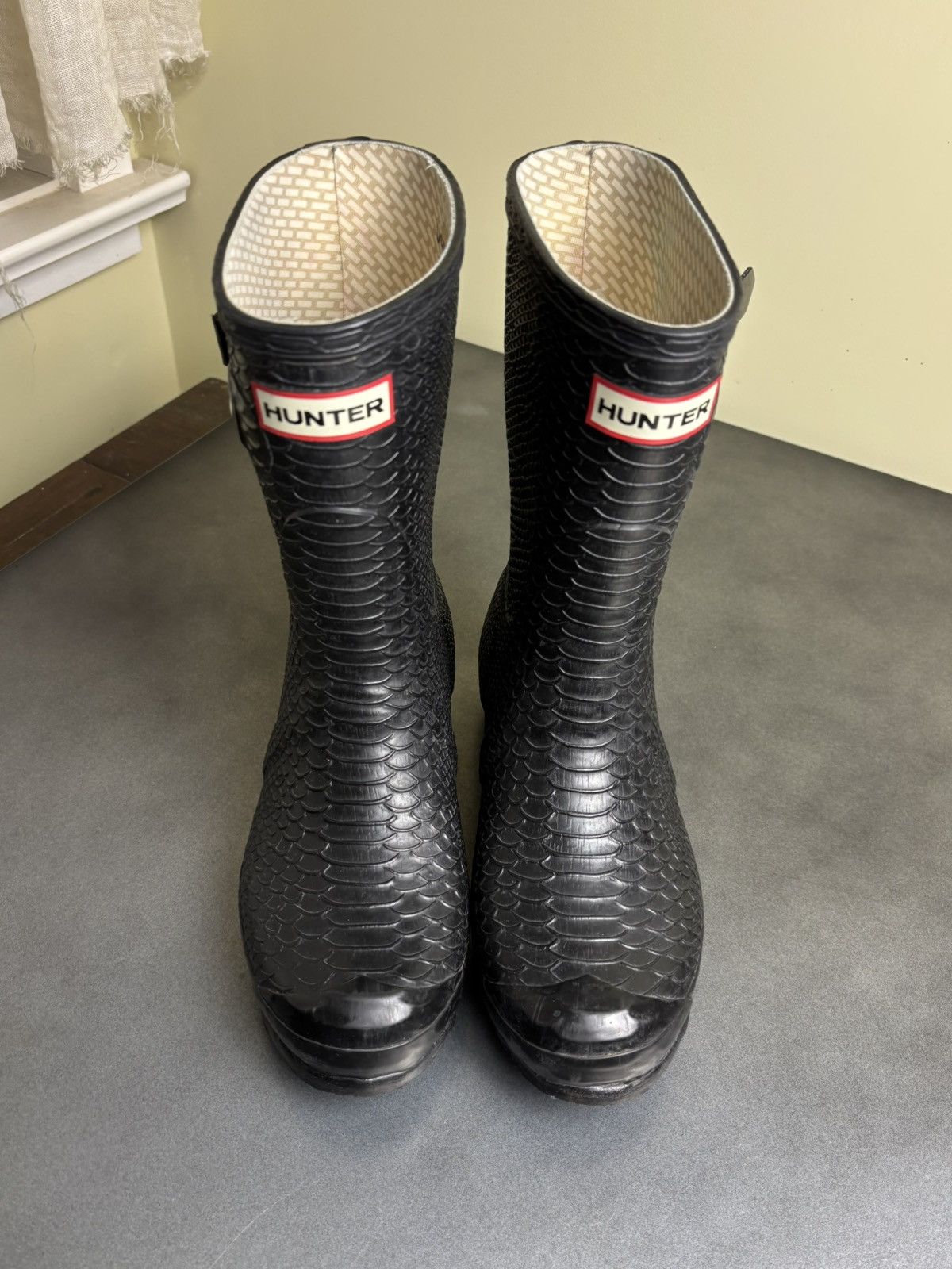 Hunter Hunter Carnaby Boa Short Hunter Boots Rain Snake Rain Rubber Size US 7 / IT 37 - 4 Thumbnail
