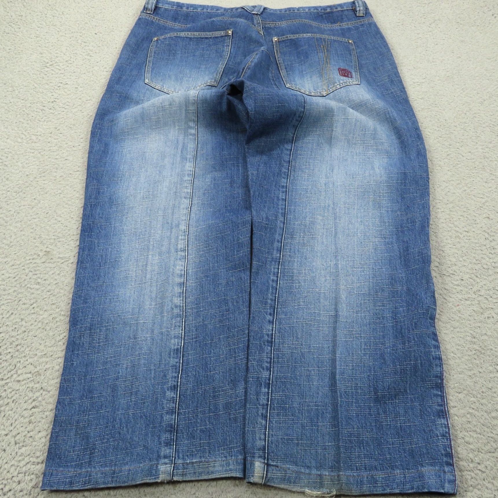 Phat Farm VINTAGE Phat Farm Baggy Jeans Men 40 Y2K Skater Grunge 10" Leg Opening Wide-Leg 5-Pocket Denim Jeans Blue Regular 40 Mens Size US 40 / EU 56 - 2 Thumbnail
