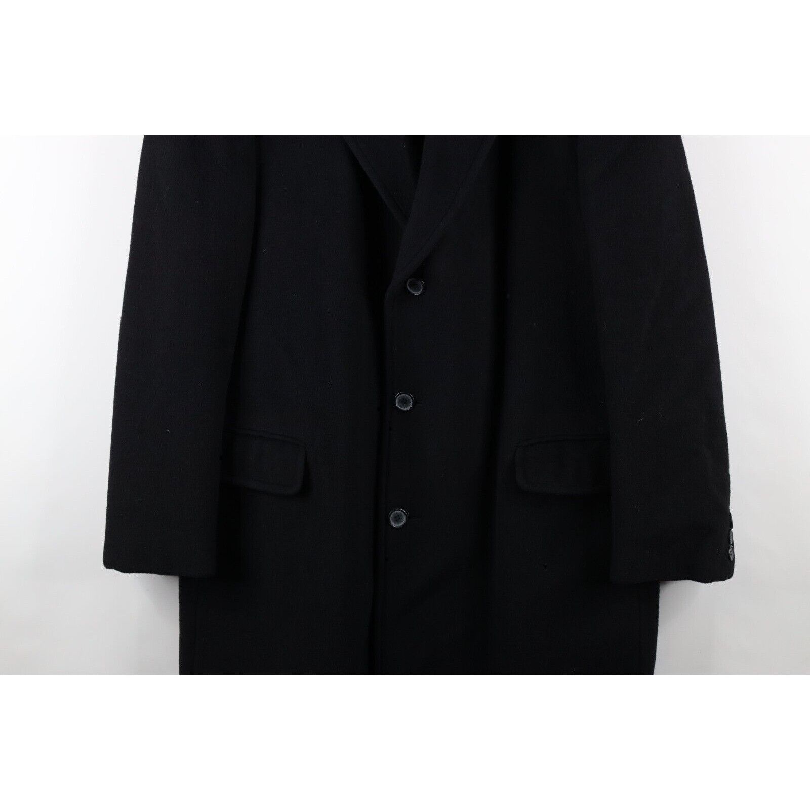 Vintage Vintage 90s Streetwear Cashmere Wool Blend Heavy Overcoat Size US XL / EU 56 / 4 - 3 Thumbnail