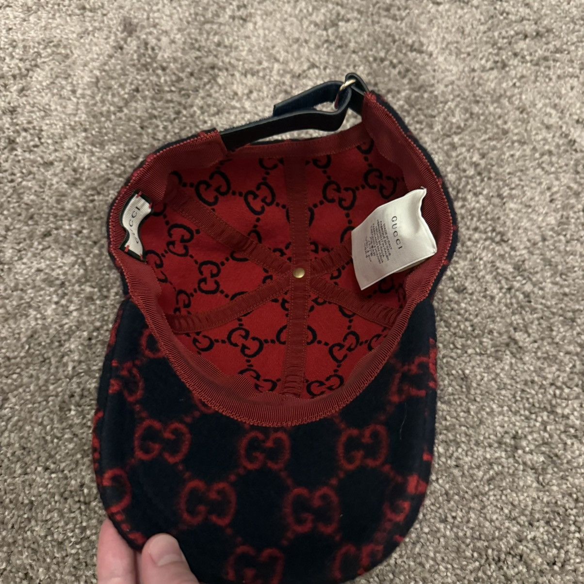 Gucci Gucci baseball cap hat size M GG logo wool emblem logo Size ONE SIZE - 3 Thumbnail