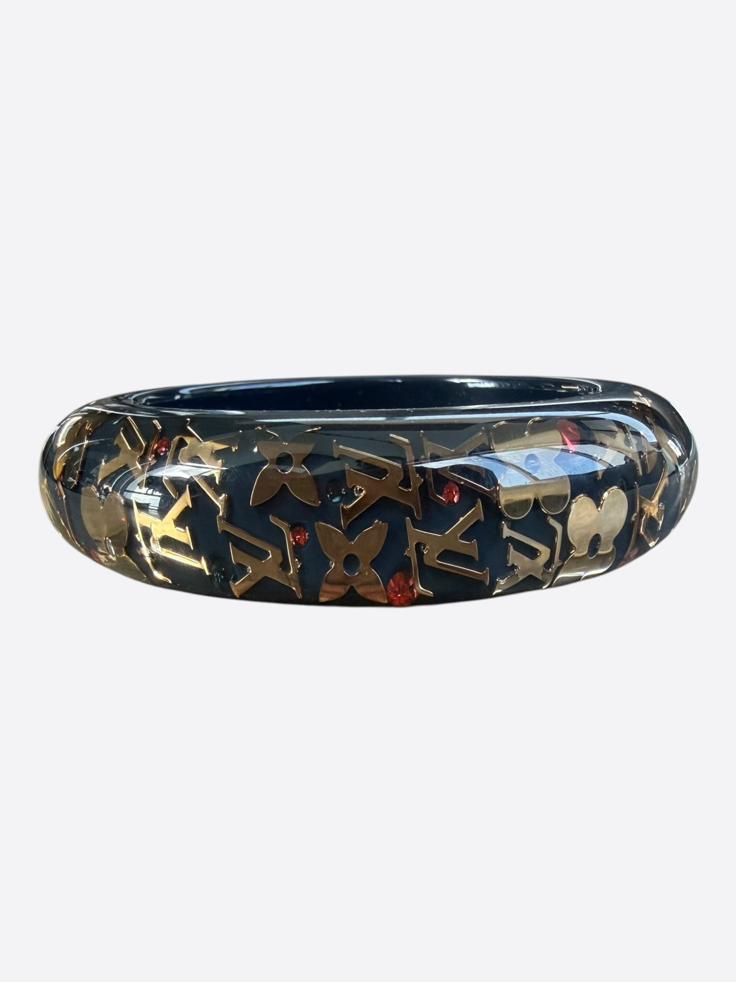 Louis Vuitton Louis Vuitton Navy & Gold Inclusion Bangle Size ONE SIZE - 1 Thumbnail