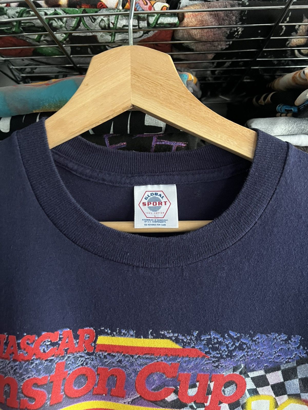 NASCAR 1999 Winston Cup High Speed Heavy Metal Tour Racing Tee Size US L / EU 52-54 / 3 - 3 Thumbnail