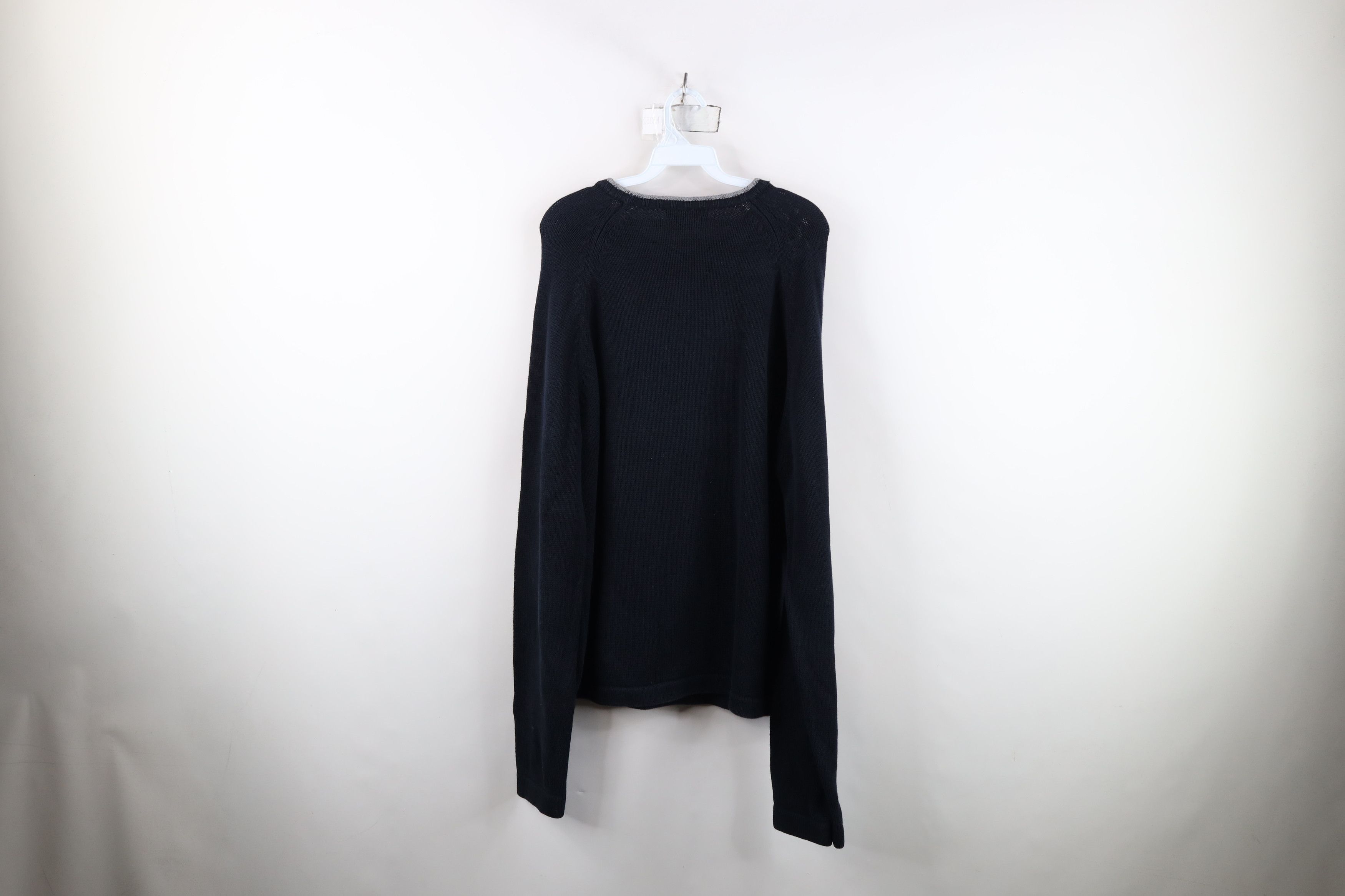 J.Crew Vintage 90s Y2K J Crew Cotton Ribbed Knit Crewneck Sweater Size US XL / EU 56 / 4 - 8 Thumbnail