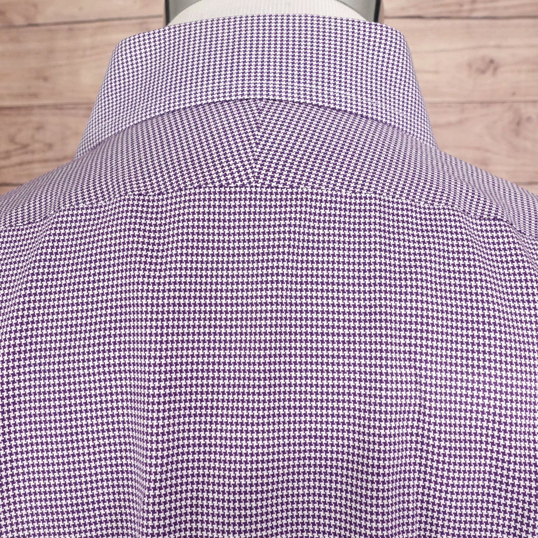 Brooks Brothers Brooks Brothers Regent Non-Iron Purple Houndstooth Dress Shirt Men 16.5 Regular Fit Long Sleeve Business Formal Casual Wedding Size 42R - 5 Thumbnail