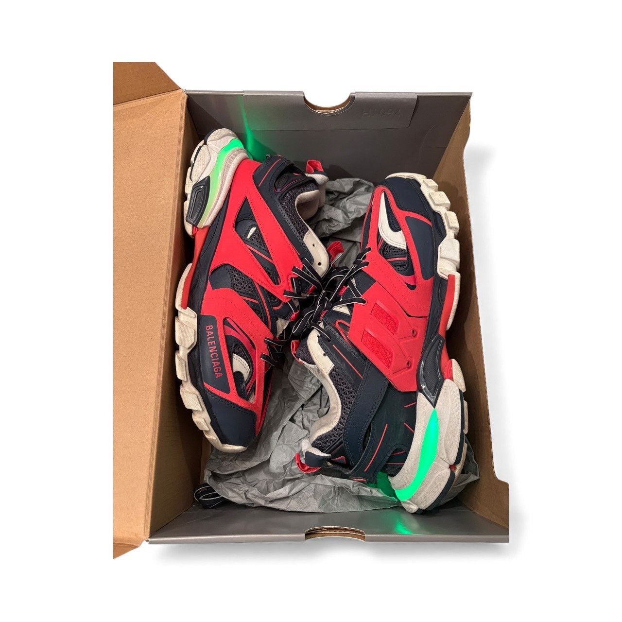 Balenciaga Size 44(11US) - Balenciaga Track LED ' Red Navy ' Size US 11 / EU 44 - 4 Thumbnail
