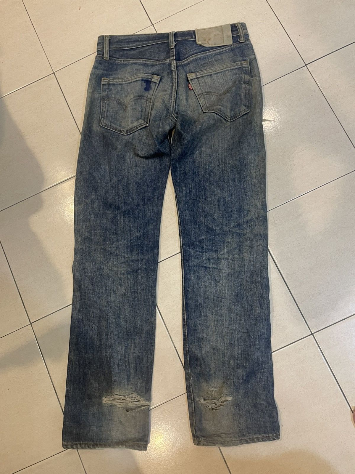 Levi's 🔥VINTAGE🔥LEVIS BIG "E" SELVEDGE BUTTON FLY Size US 29 - 2 Thumbnail