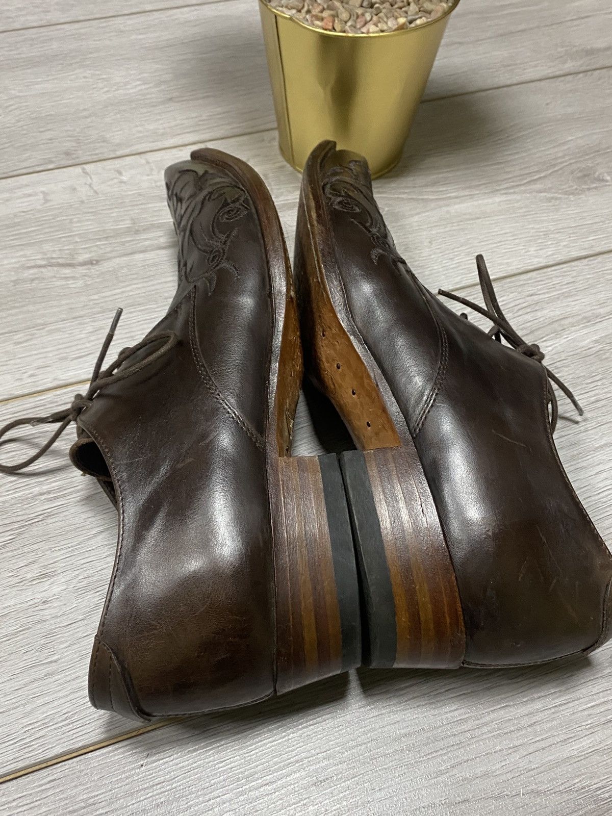 Sendra Sendra vintage patterns western leather boots shoes cowboy Size US 12.5 / EU 45-46 - 11 Thumbnail