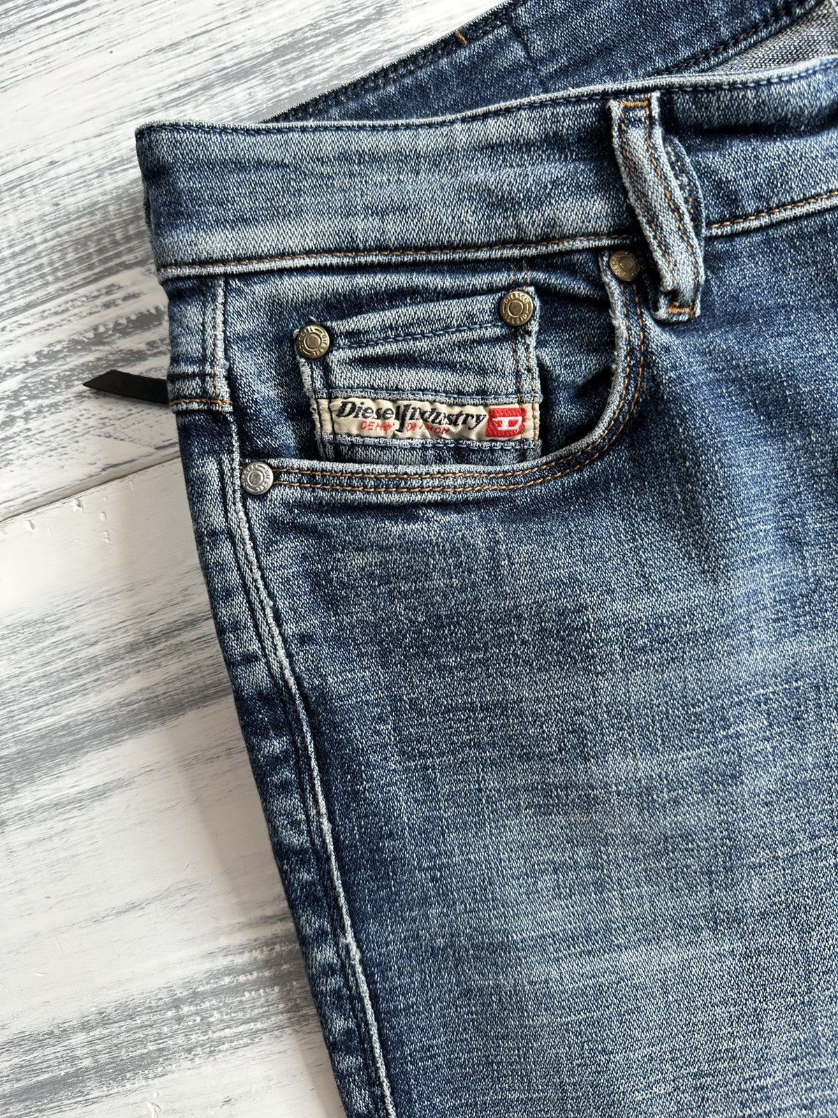 Diesel Y2K DIESEL Karab Low Rise Skinny JeansZipper Pockets size 28 Size 28" / US 6 / IT 42 - 5 Thumbnail