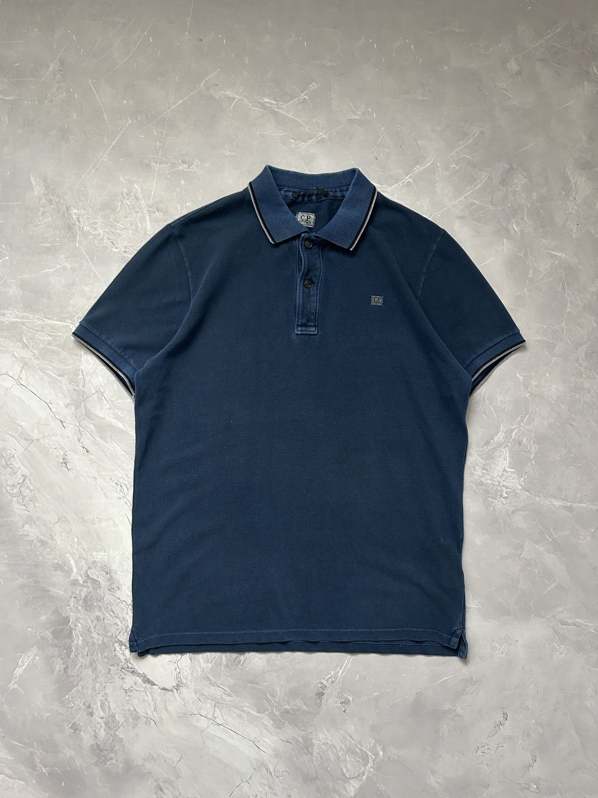 C.P. Company Vintage CP COMPANY Made In Italy Striped Polo Tee