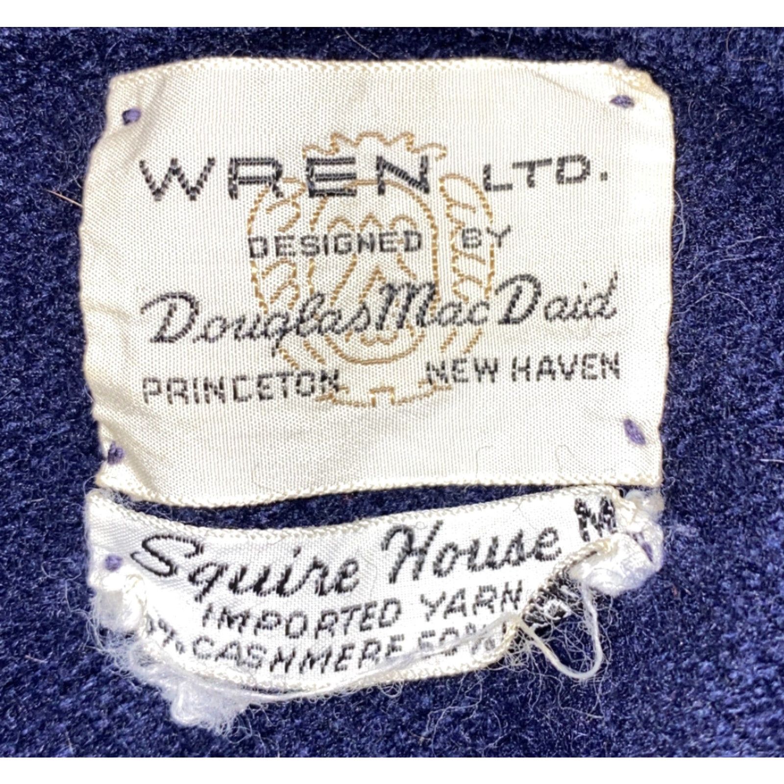 Vintage VINTAGE Wren Sweater Mens V-Neck Wool/Cashmere Blue Squire House M Size US M / EU 48-50 / 2 - 5 Thumbnail