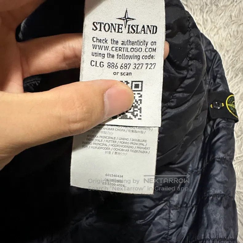 Stone Island Stone Island Down Jacket Coat Dark Blue S Size Size US S / EU 44-46 / 1 - 8 Thumbnail