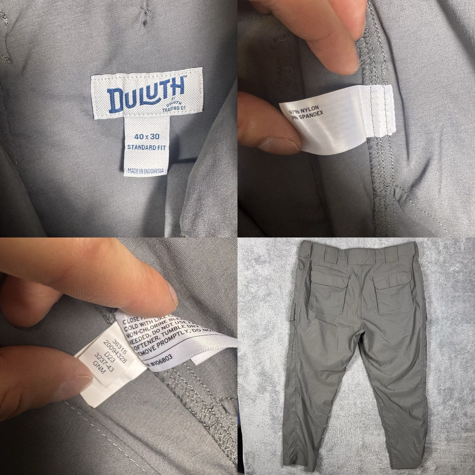 Vintage Duluth Flex Dry On The Fly Cargo Pants Men 40x30 Utility Workwear Hiking 36315 Size US 40 / EU 56 - 8 Thumbnail