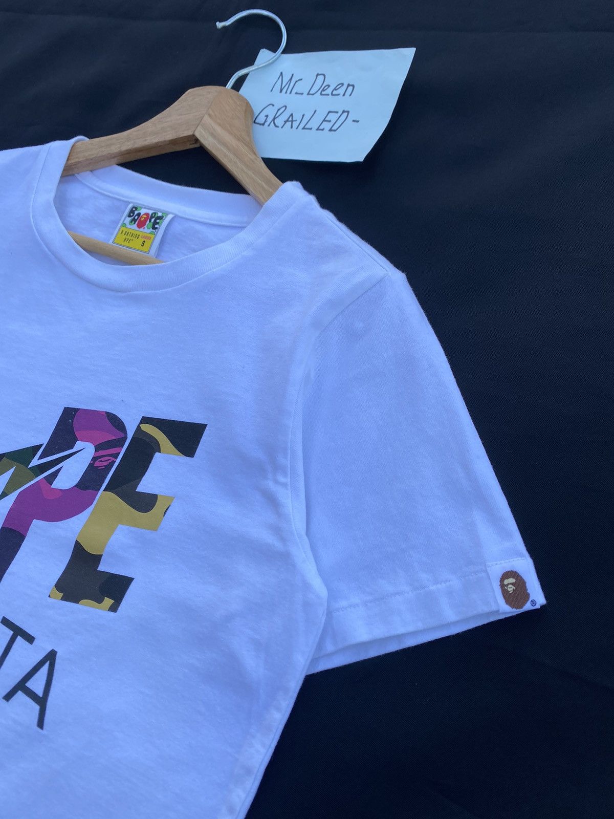 Bape Rare BAPE STA Spellout Tshirt Size S / US 4 / IT 40 - 13 Thumbnail