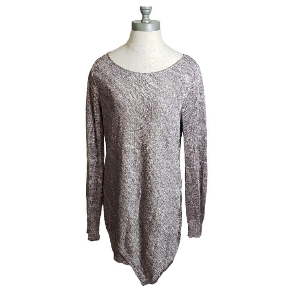 Designer CT860 INC Ladies Brown/Tan Sparkly Scoop Neck Sweater L Size L / US 10 / IT 46 - 1 Thumbnail