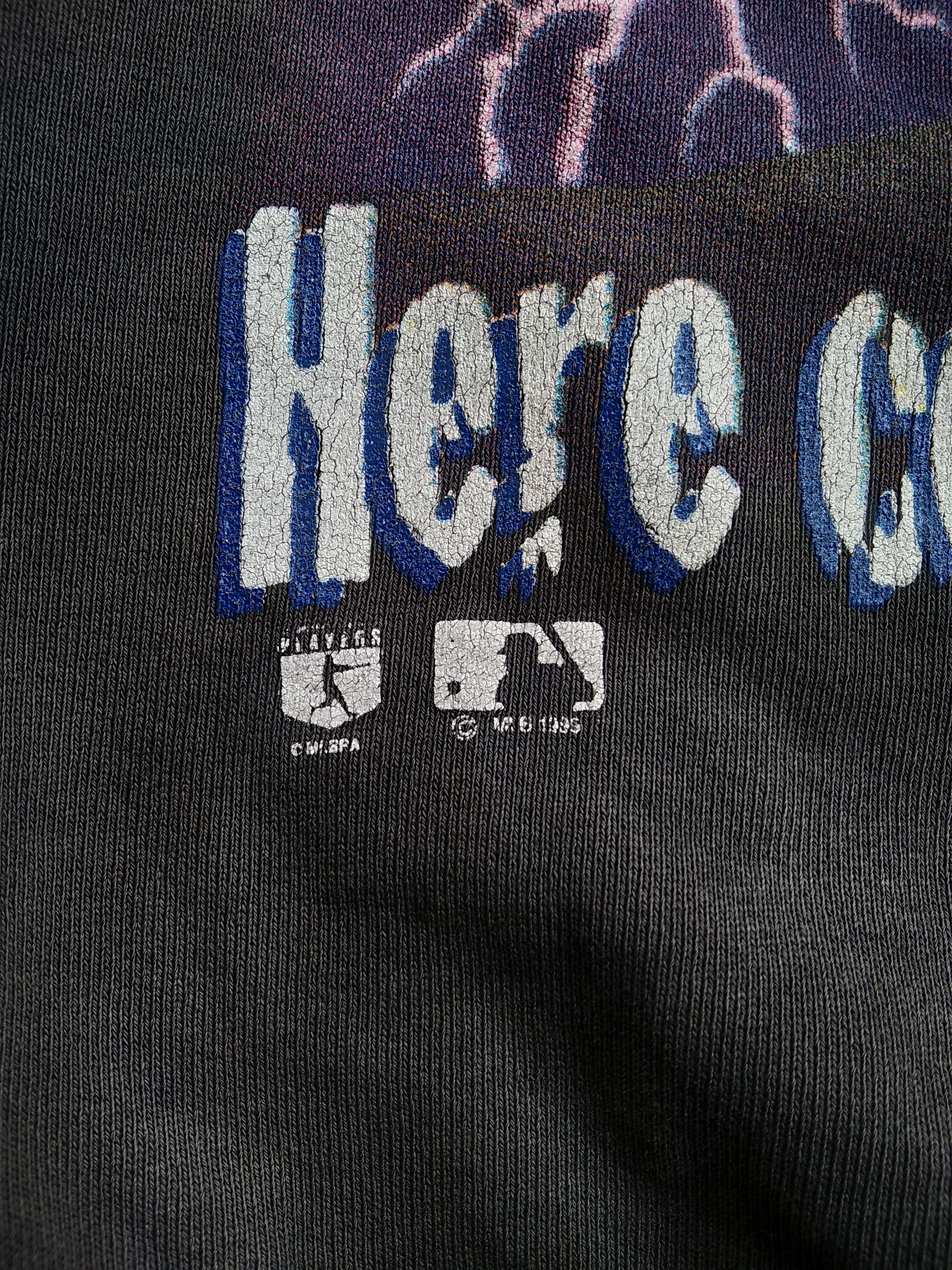 Salem Sportswear × Vintage VTG 90s Hideo Nomo Dodgers Distressed Black Sun Faded Size US M / EU 48-50 / 2 - 5 Thumbnail
