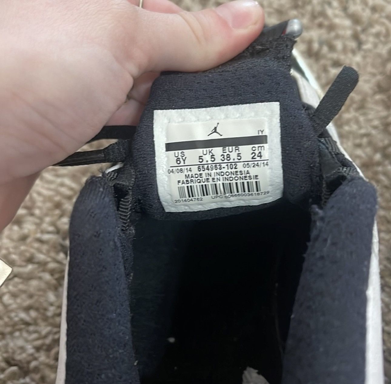 Jordan Brand × Nike Jordan 14 Black Toe Size US 7.5 / IT 37.5 - 8 Thumbnail