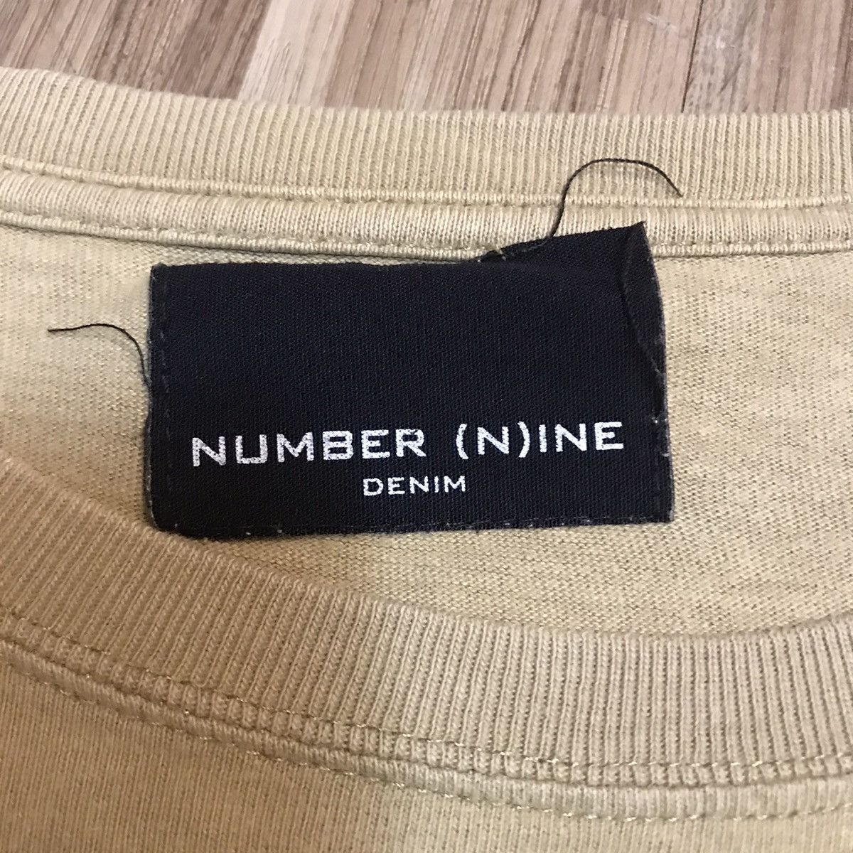 Designer NUMBER (N)INE DENIM POCKET CROPTOP RARE TEE Size M / US 6-8 / IT 42-44 - 3 Thumbnail